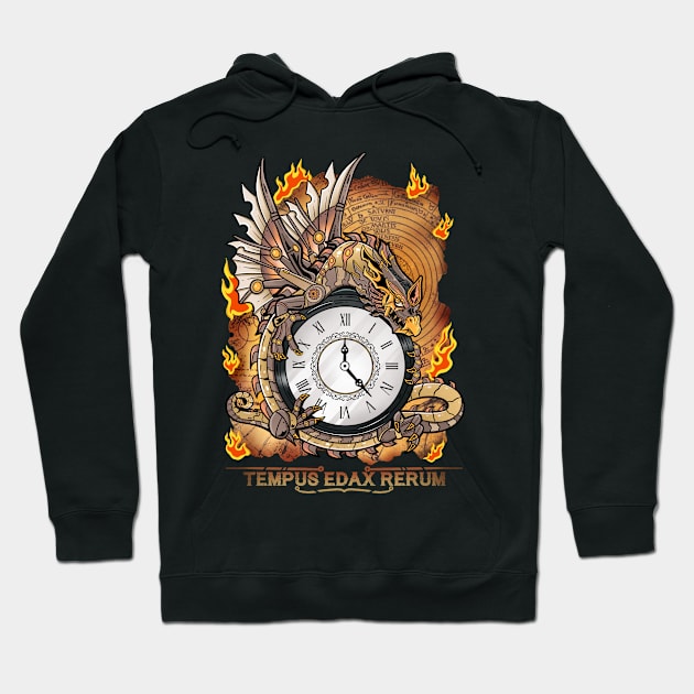 Steampunk Dragon Clockwork Elegance Hoodie by Holymayo Tee